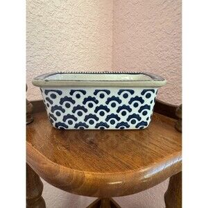 Mudpie Blue Indigo Mini Loaf Dish